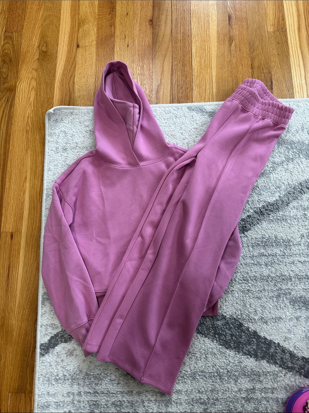 Girlβs Mauve Hooded Sweatshirt & Joggers Set